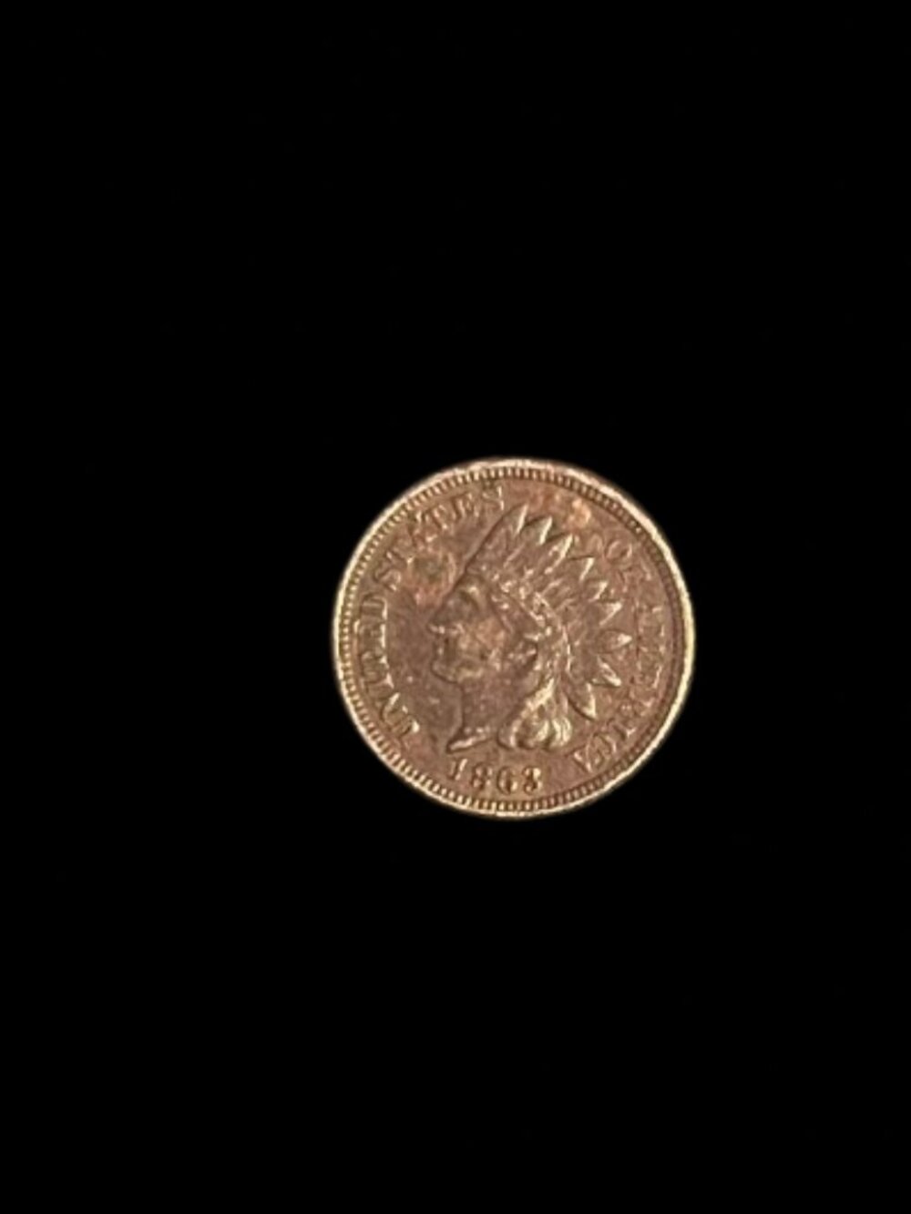 1863 Indian Head Cent